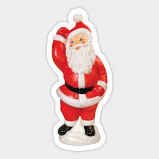 Retro Santa Claus Holiday Lawn Decoration Sticker